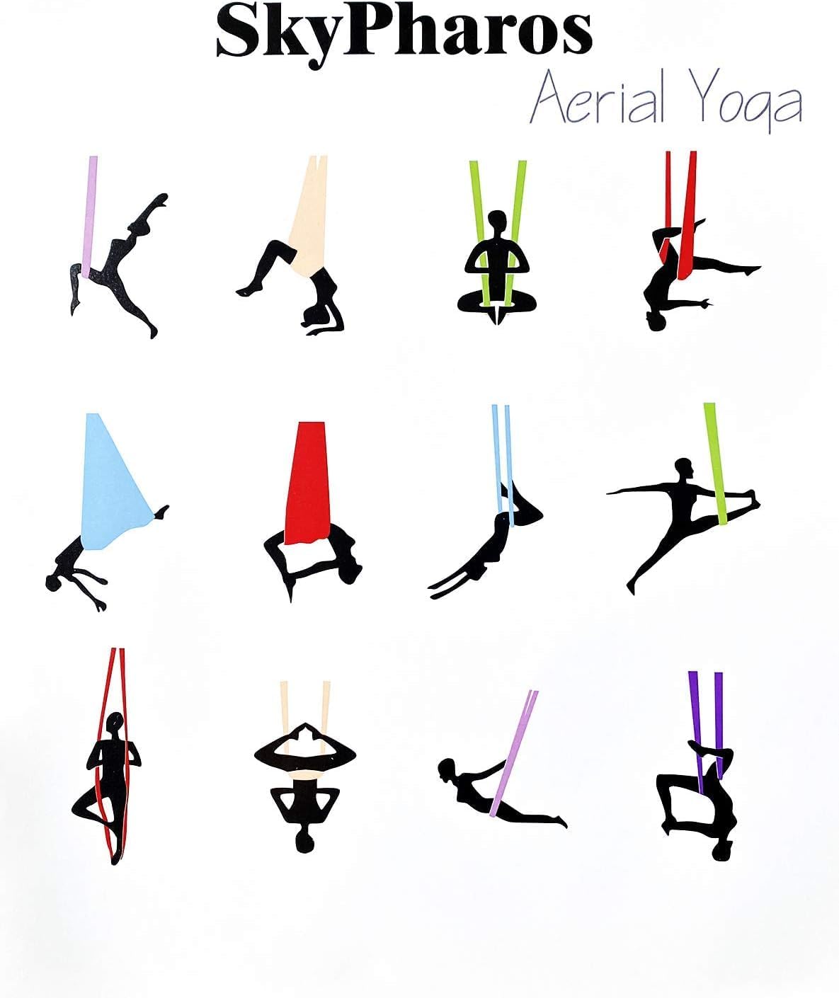 Aerial Silks Yoga Swing Set, Fitness Aerial Yoga Kit