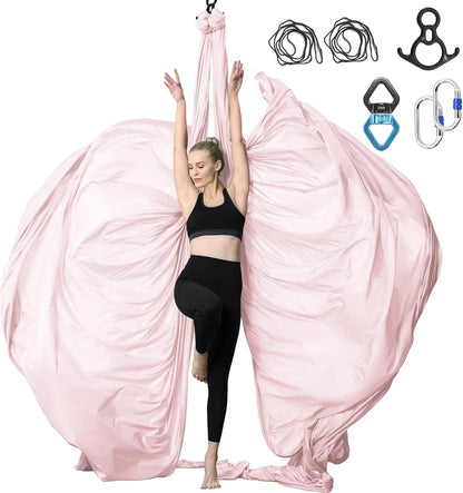 Aerial Silks Yoga Swing Set, Fitness Aerial Yoga Kit