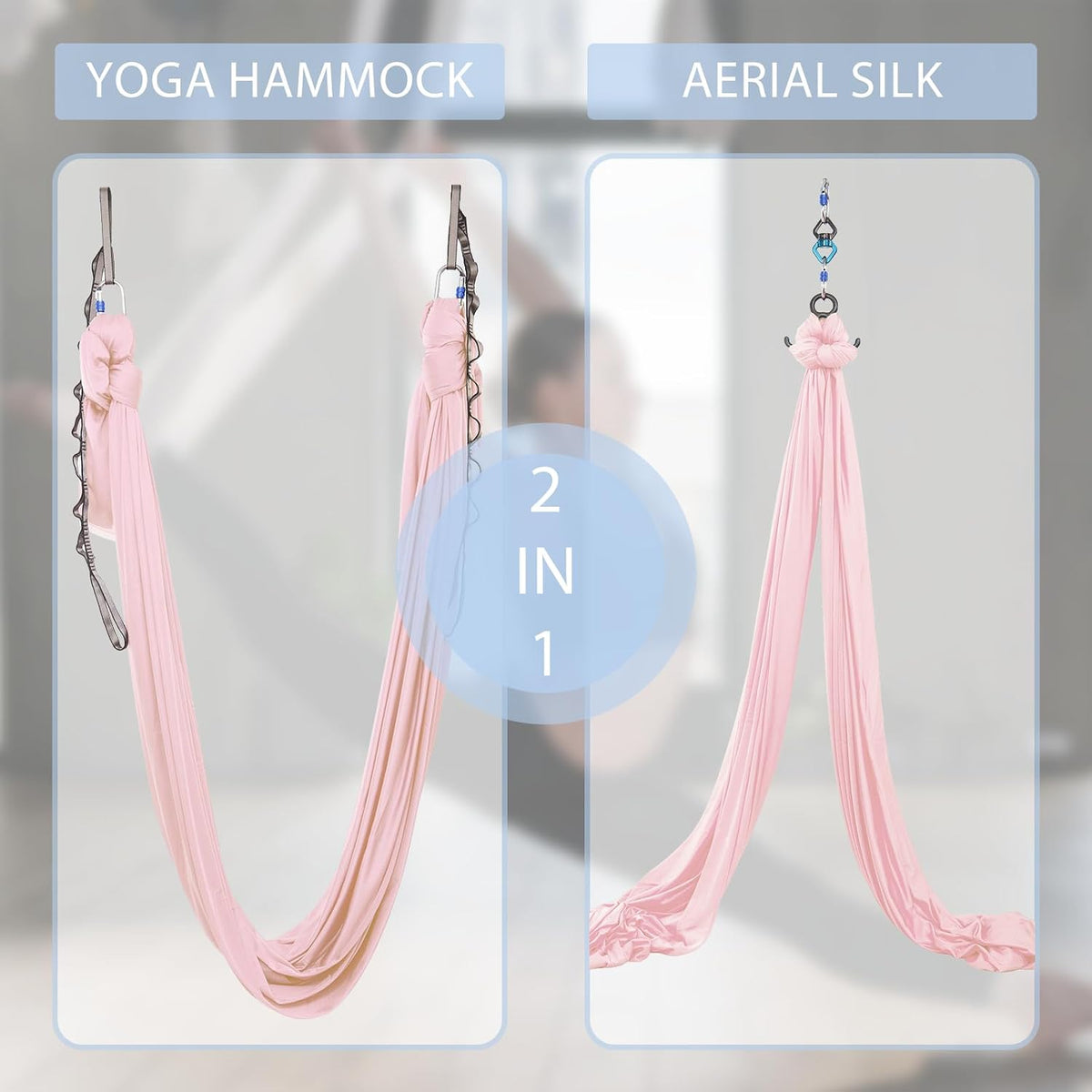 Aerial Silks Yoga Swing Set, Fitness Aerial Yoga Kit