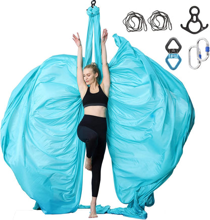 Aerial Silks Yoga Swing Set, Fitness Aerial Yoga Kit