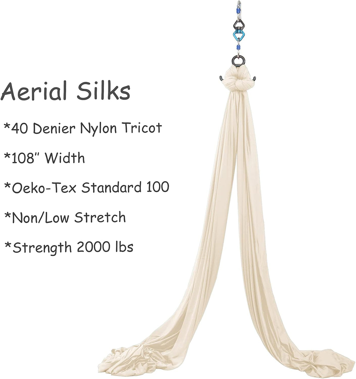 Aerial Silks Yoga Swing Set, Fitness Aerial Yoga Kit