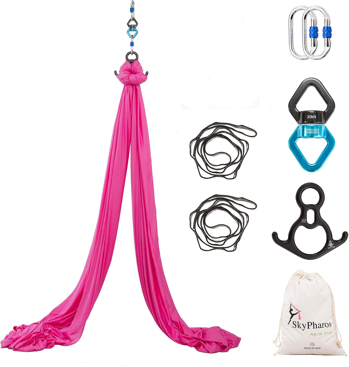Aerial Silks Yoga Swing Set, Fitness Aerial Yoga Kit