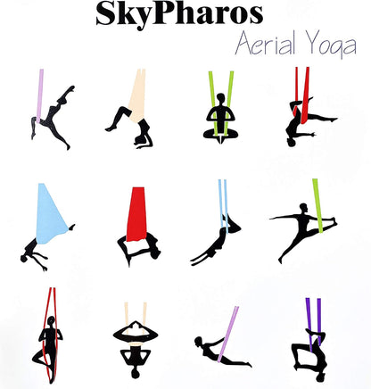 Aerial Silks Yoga Swing Set, Fitness Aerial Yoga Kit