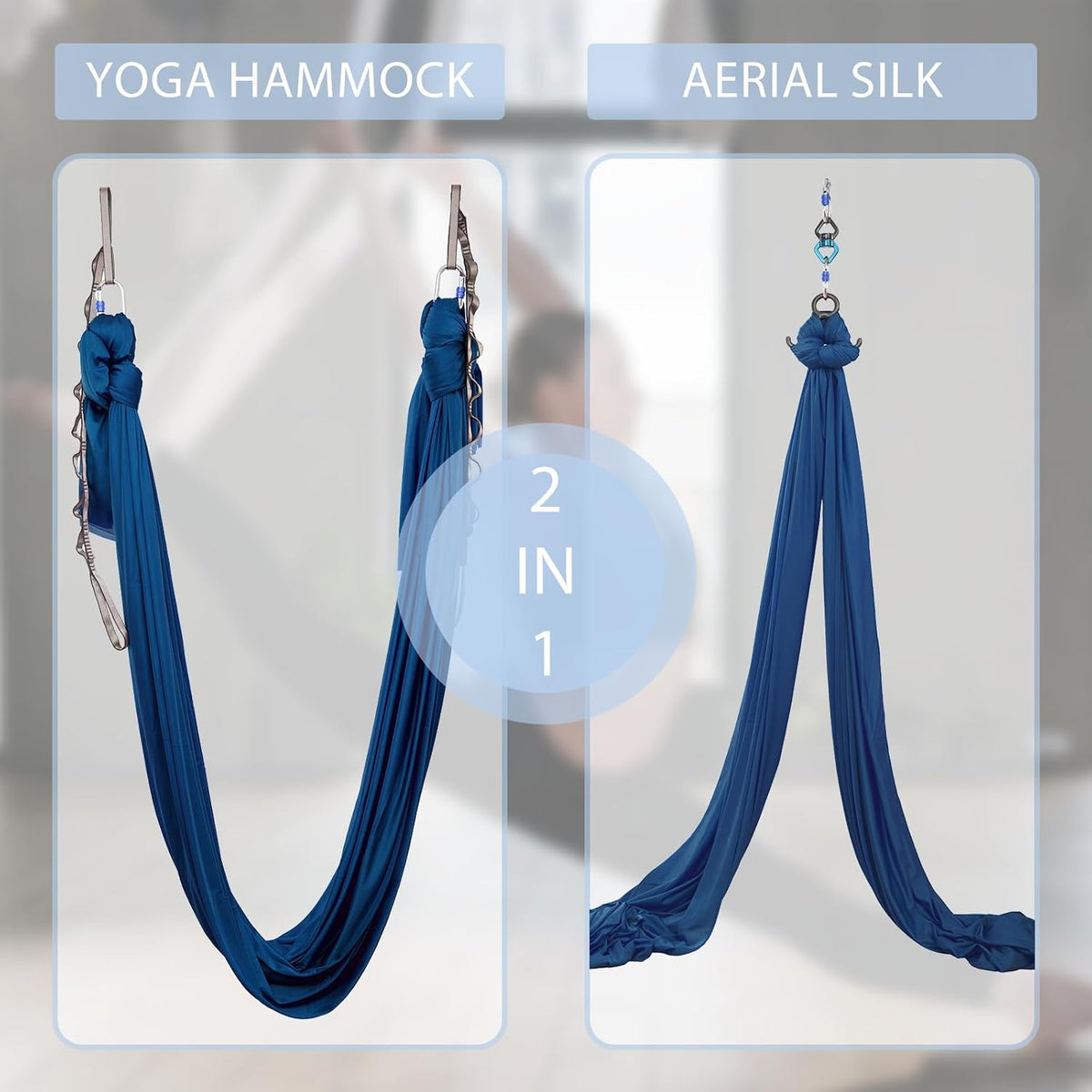 Aerial Silks Yoga Swing Set, Fitness Aerial Yoga Kit