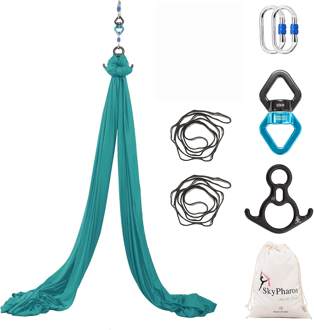 Aerial Silks Yoga Swing Set, Fitness Aerial Yoga Kit