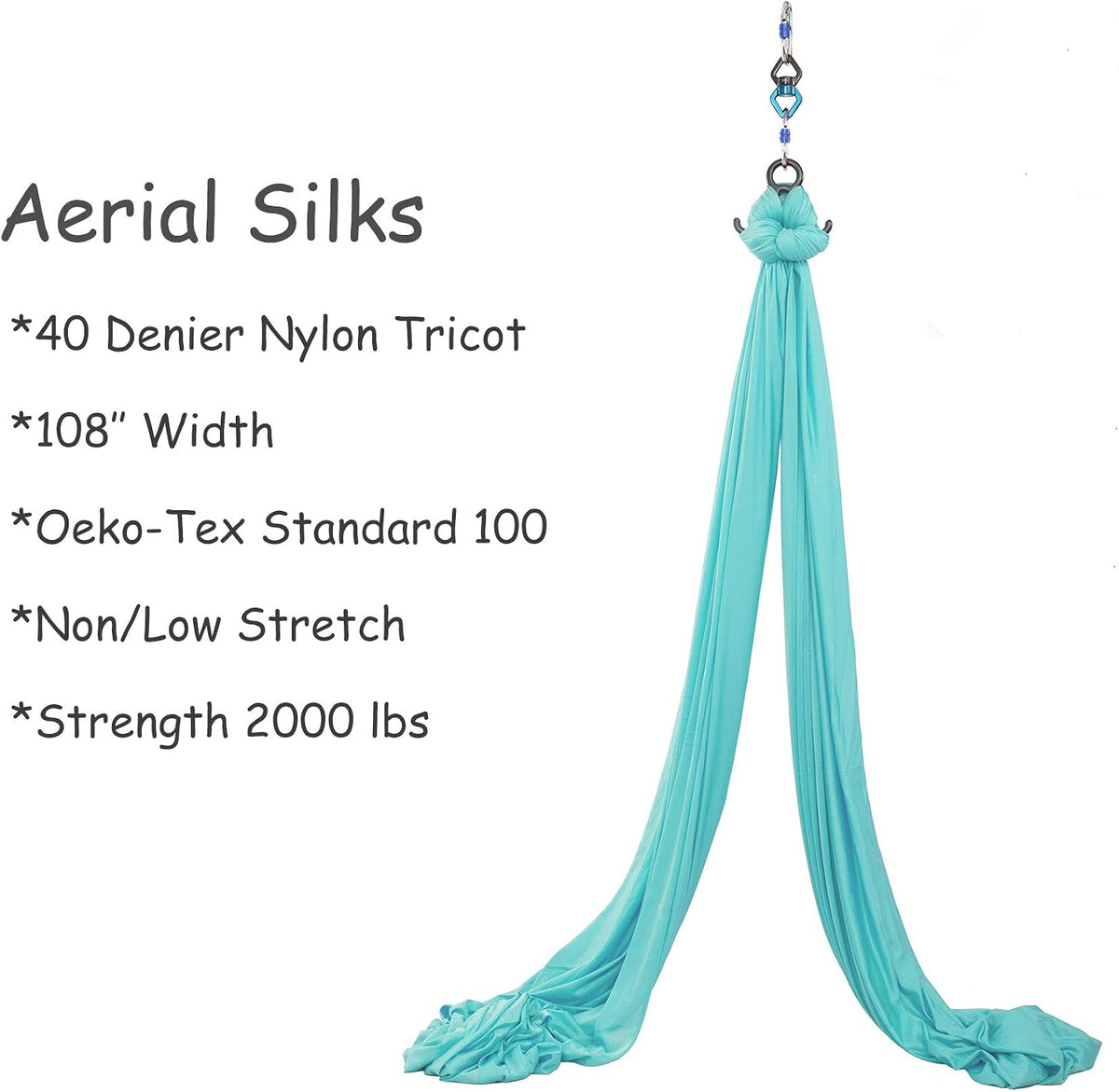 Aerial Silks Yoga Swing Set, Fitness Aerial Yoga Kit
