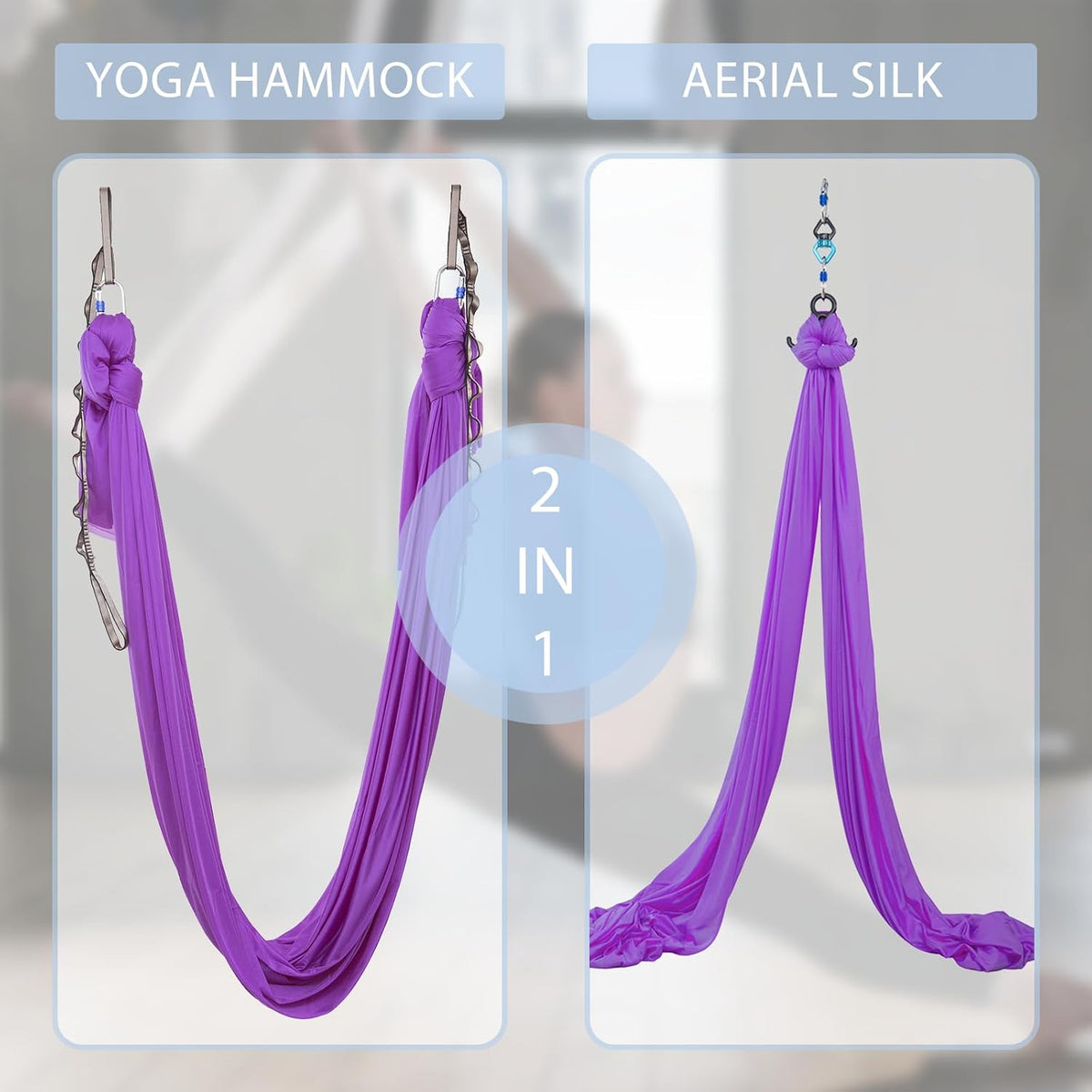 Aerial Silks Yoga Swing Set, Fitness Aerial Yoga Kit