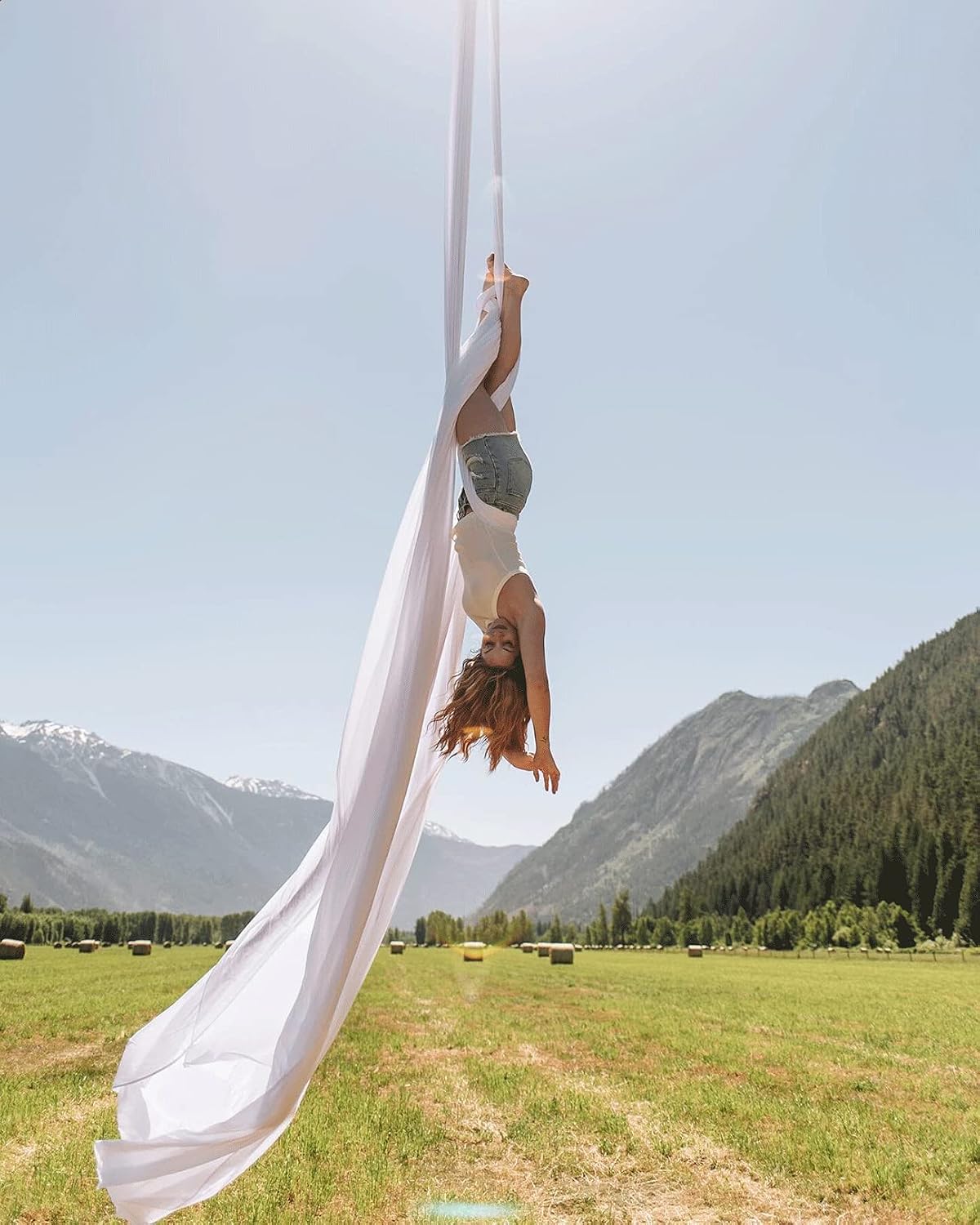 Aerial Silks Yoga Swing Set, Fitness Aerial Yoga Kit