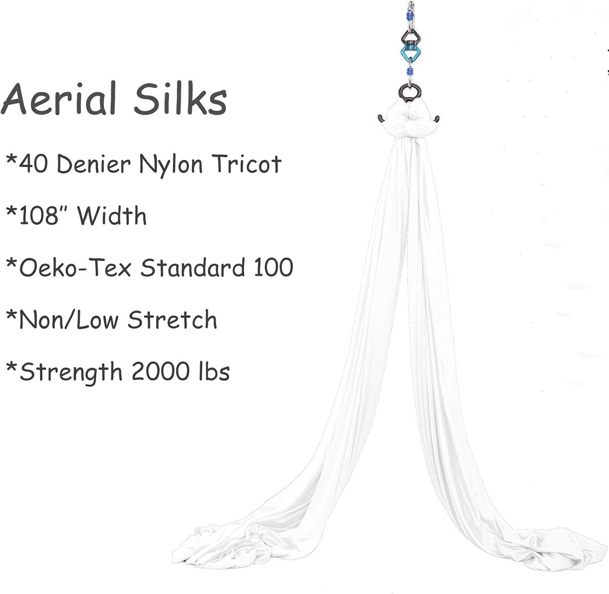 Aerial Silks Yoga Swing Set, Fitness Aerial Yoga Kit