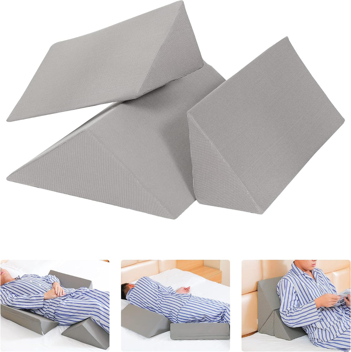 Positioning Wedge Pillow for Side Sleeping (3 in 1),19.69",Grey