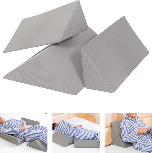 Positioning Wedge Pillow for Side Sleeping (3 in 1),19.69",Grey