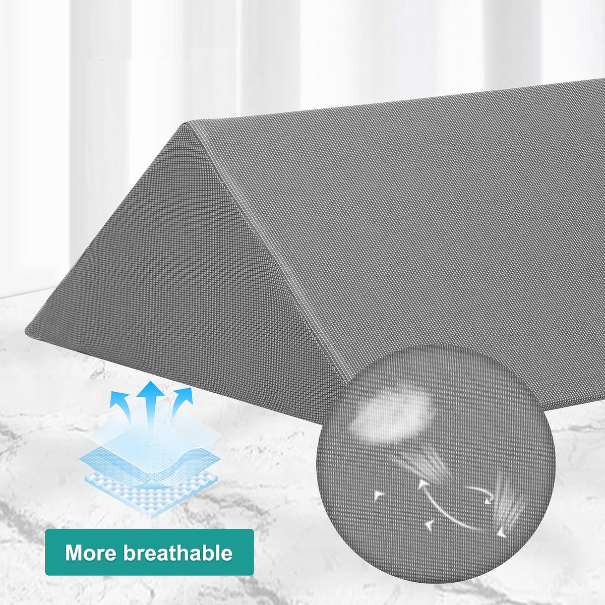 Positioning Wedge Pillow for Side Sleeping (3 in 1),19.69",Grey