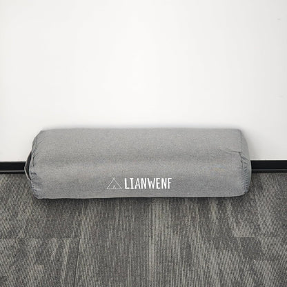 Yoga Bolster Pillow for Restorative & Yin Yoga - Meditation Pillow with Velvet Cover - Rectangular