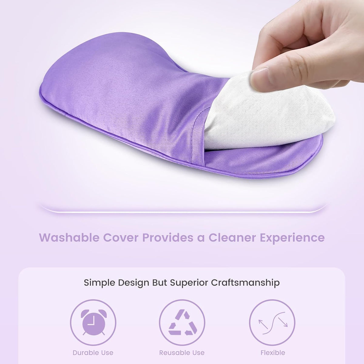 Hot & Cold Lavender Eye Pillow for Relaxing, Purple, 6 Packs