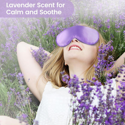 Hot & Cold Lavender Eye Pillow for Relaxing, Purple, 6 Packs