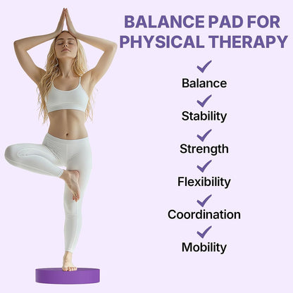 Foam Balance Pad,5BILLION Stability Pad for Physical Therapy,Non-Slip Exercise Balance Pad for Balance workouts,Yoga Knee Pad for Gym Fitness Stretching Pilate