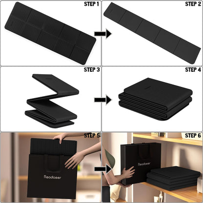 Foldable Yoga Mat for Travel Folding Yoga Mat 6mm Thick with Carrying Bag, Non-Slip TPE Exercise Pilates Mat for 72" L x 24" W x 0.24 Inch