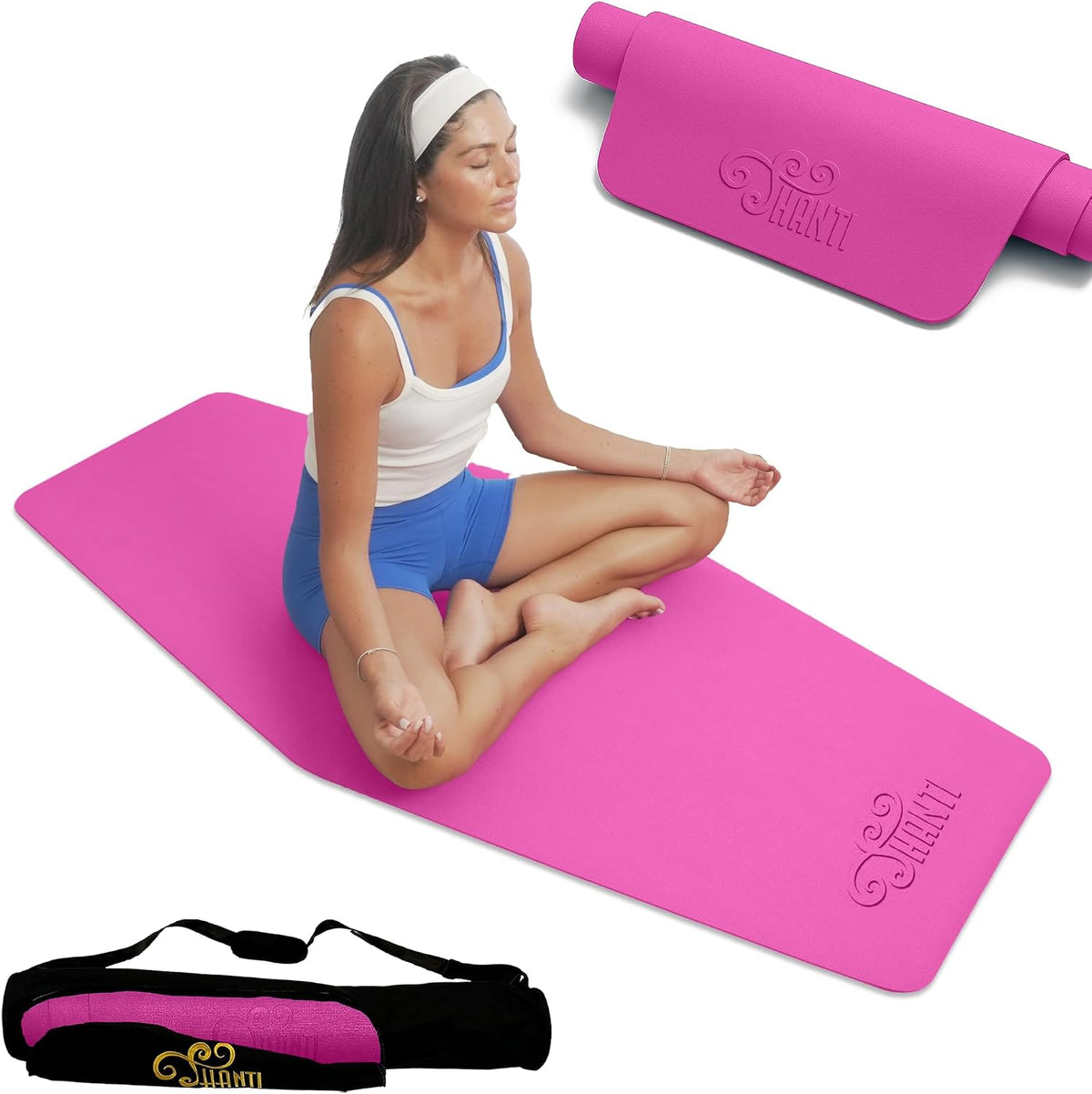 Diamond Series Yoga Mat - Diamond Shape to expand your Practise, UltraGrip surface, High dencity Cushioning for, Yoga, Pilates, Stretching & Home fitness.