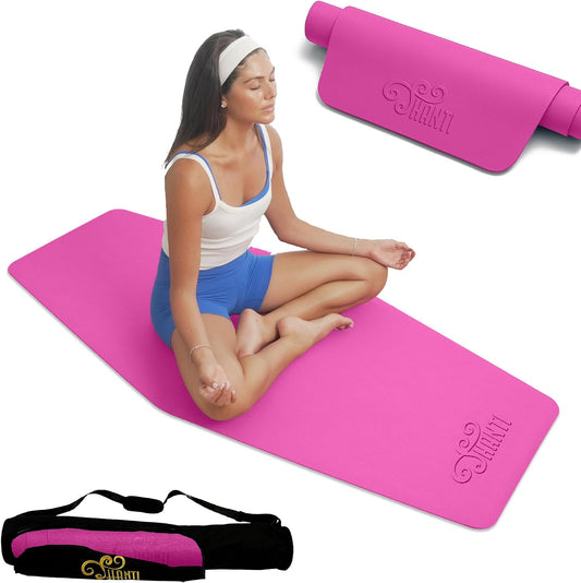 Diamond Series Yoga Mat - Diamond Shape to expand your Practise, UltraGrip surface, High dencity Cushioning for, Yoga, Pilates, Stretching & Home fitness.