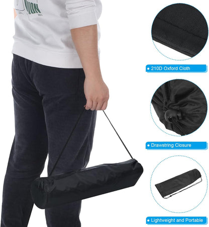 20 Inch Ultra Mini Chair Replacement Bag, Nylon Foldable Tripod Carry Case Storage Bag with Shoulder Strap for Outdoor Travel, Black