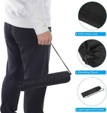 20 Inch Ultra Mini Chair Replacement Bag, Nylon Foldable Tripod Carry Case Storage Bag with Shoulder Strap for Outdoor Travel, Black