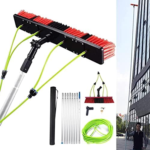Teles s Cleaning Brush Kit Extendable Water Fed Brush for Solar Panel & Window Cleaning Rotating Tool for Efficient Household Use Ideal for Photovoltaic Panels