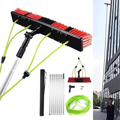 Teles s Cleaning Brush Kit Extendable Water Fed Brush for Solar Panel & Window Cleaning Rotating Tool for Efficient Household Use Ideal for Photovoltaic Panels