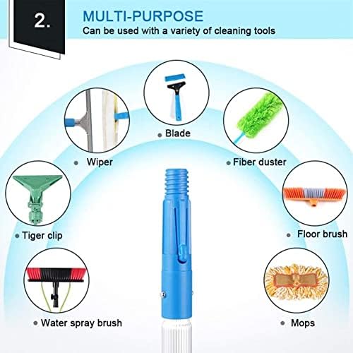 Teles s Cleaning Brush Kit Extendable Water Fed Brush for Solar Panel & Window Cleaning Rotating Tool for Efficient Household Use Ideal for Photovoltaic Panels