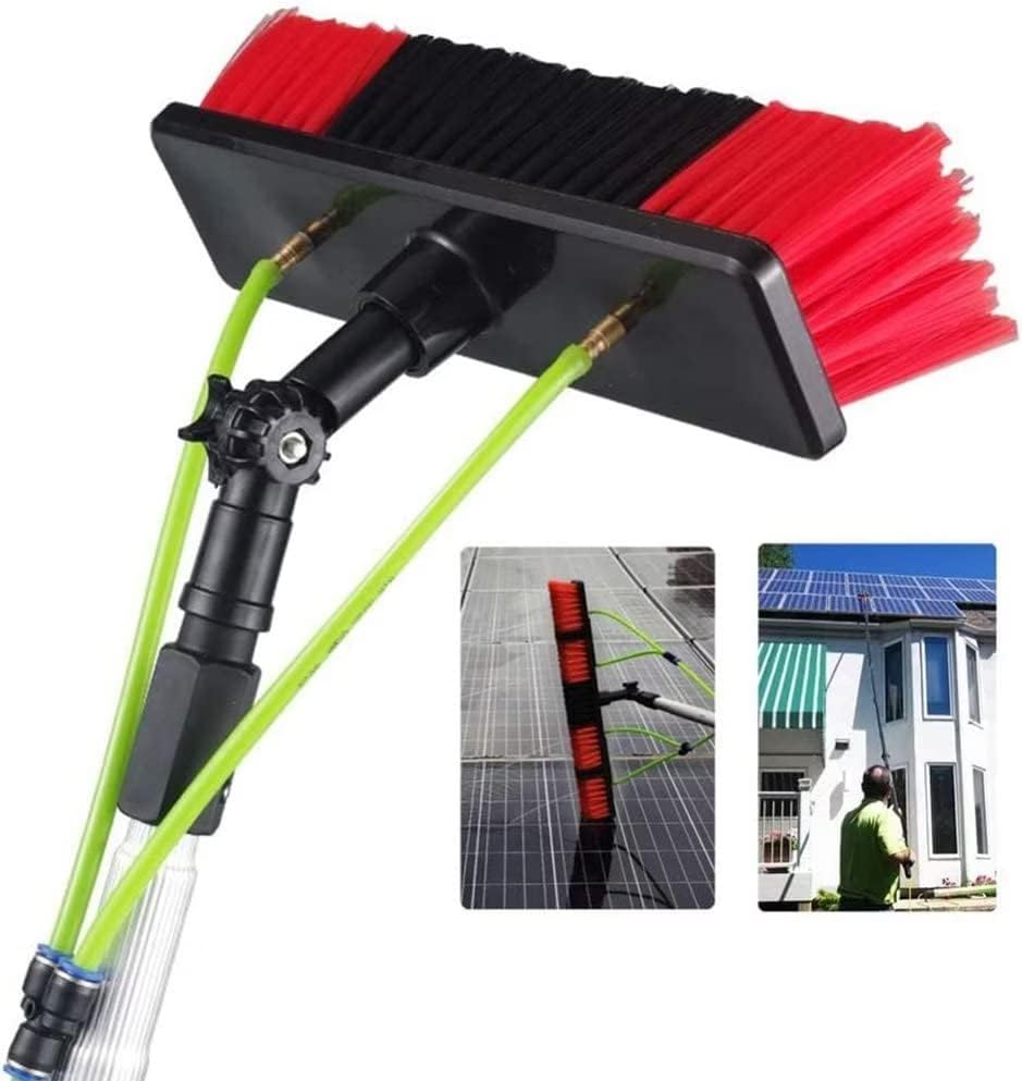 Teles s Cleaning Brush Kit Extendable Water Fed Brush for Solar Panel & Window Cleaning Rotating Tool for Efficient Household Use Ideal for Photovoltaic Panels
