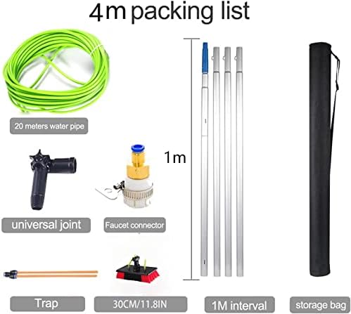 Teles s Cleaning Brush Kit Extendable Water Fed Brush for Solar Panel & Window Cleaning Rotating Tool for Efficient Household Use Ideal for Photovoltaic Panels