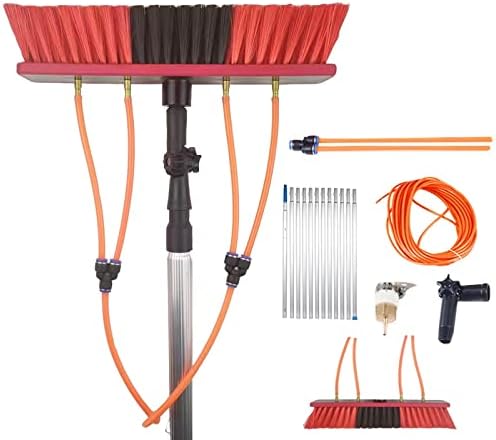 Teles s Cleaning Brush Kit Extendable Water Fed Brush for Solar Panel & Window Cleaning Rotating Tool for Efficient Household Use Ideal for Photovoltaic Panels
