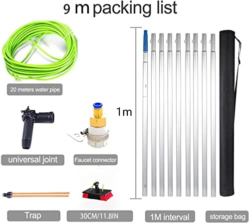 Teles s Cleaning Brush Kit Extendable Water Fed Brush for Solar Panel & Window Cleaning Rotating Tool for Efficient Household Use Ideal for Photovoltaic Panels