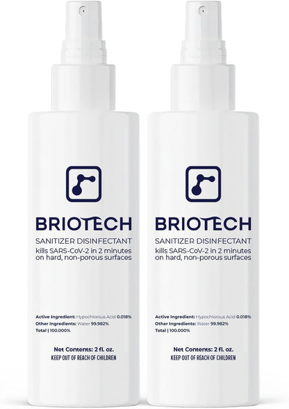BRIOTECH Sanitizer Disinfectant, Hypochlorous Acid, 32 oz