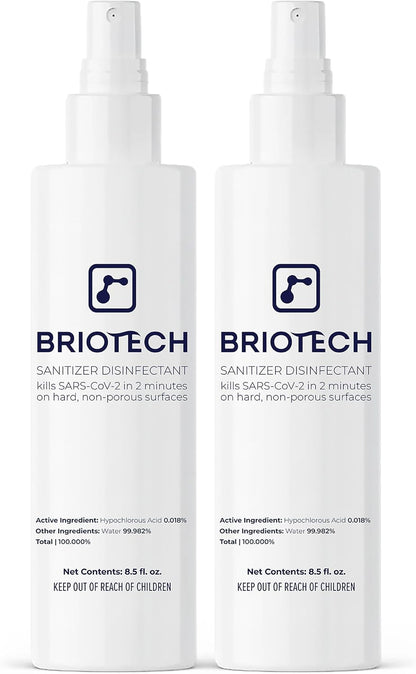 BRIOTECH Sanitizer Disinfectant, Hypochlorous Acid, 32 oz