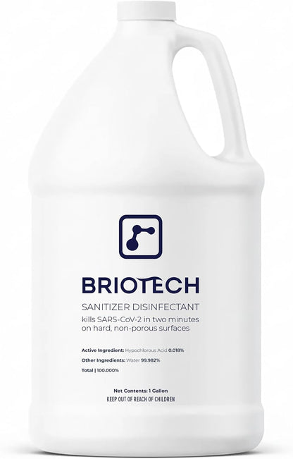BRIOTECH Sanitizer Disinfectant, Hypochlorous Acid, 32 oz