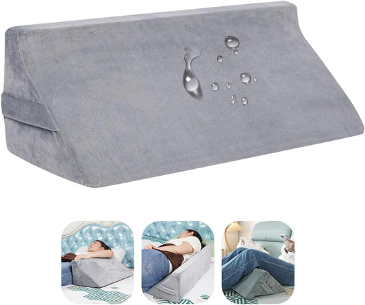 Bed Wedge Pillow for Side Sleeping & Recovery, 23.6" Positioning Support