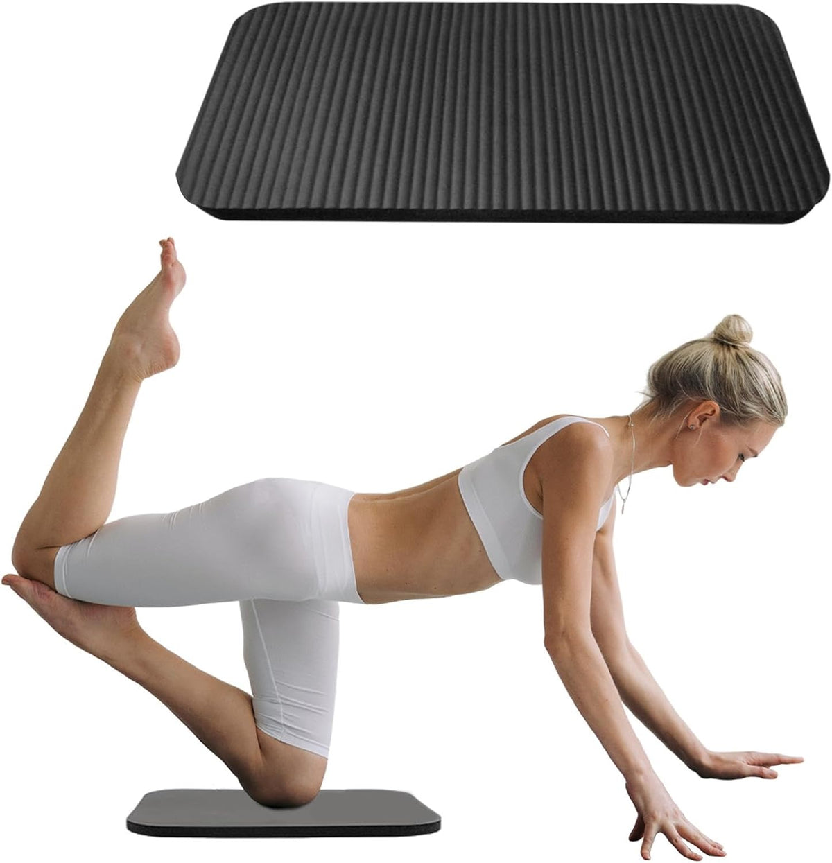 Yoga Knee Pad Cushion Exercise Knee Pad Rectangle Kneeling Pads Yogas Props and Accessories for Pain Free Knees, Elbows, Wrists and Back, Workout Mats for Home Gym, Pilates