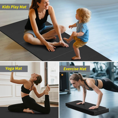 Foldable Yoga Mat Extra Large 74"×31.5"