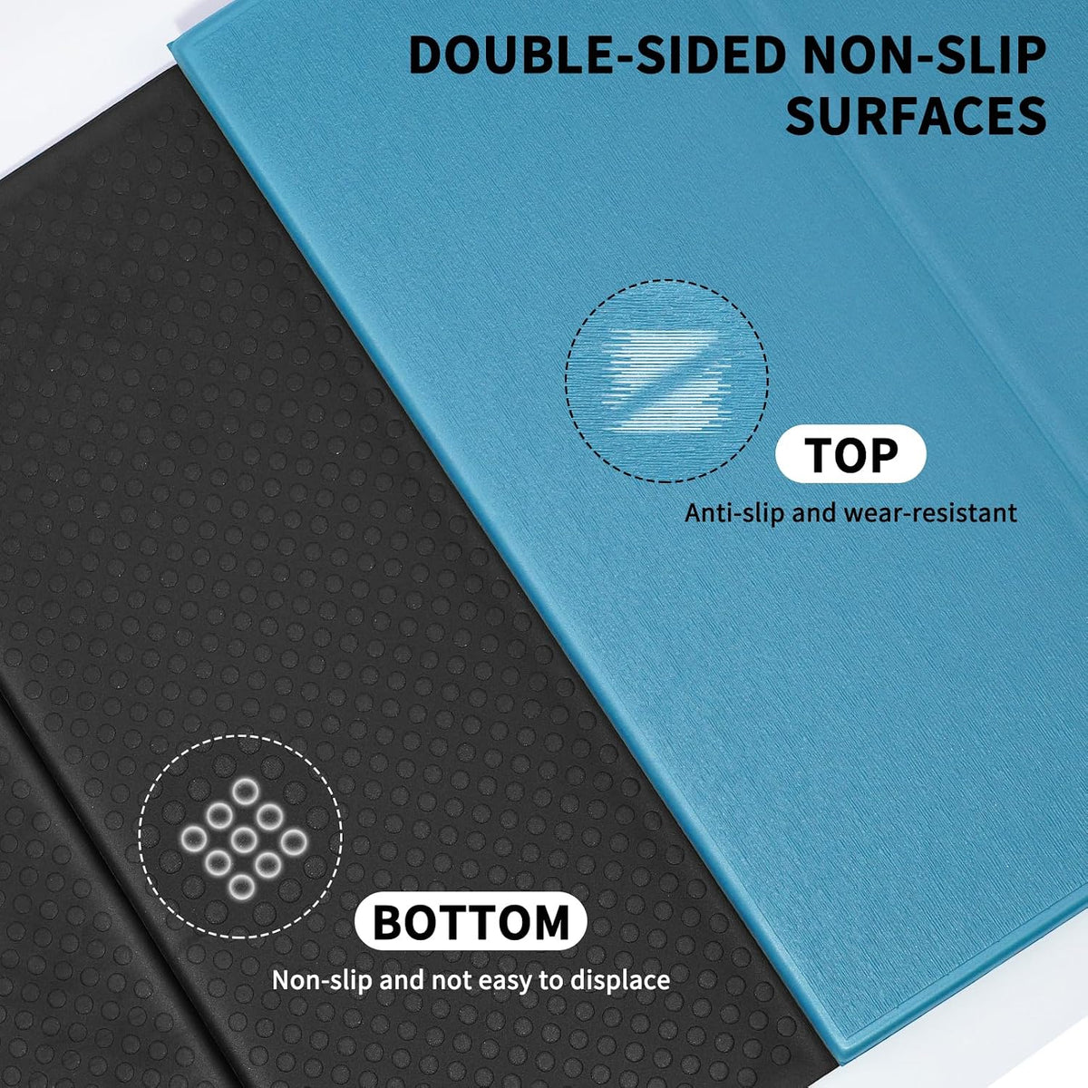 Foldable Yoga Mat Extra Large 74"×31.5"