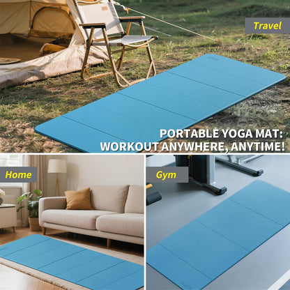 Foldable Yoga Mat Extra Large 74"×31.5"