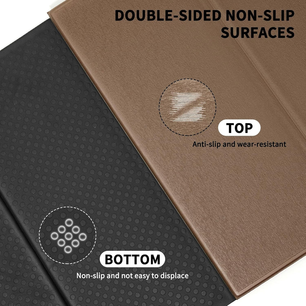 Foldable Yoga Mat Extra Large 74"×31.5"