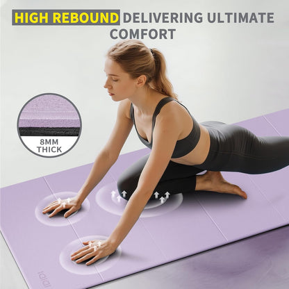 Foldable Yoga Mat Extra Large 74"×31.5"