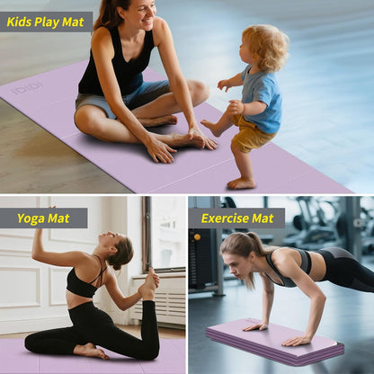 Foldable Yoga Mat Extra Large 74"×31.5"