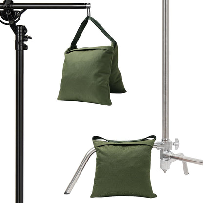 4 Packs Sandbags Weight Bags for Light Stand Photography Video Equipment, Heavy Duty Saddlebag for Backdrop Stand, Photo Tripod, Canopy, Pop up Tent, Umbrella Base, Fishing Chair, Picnic Table