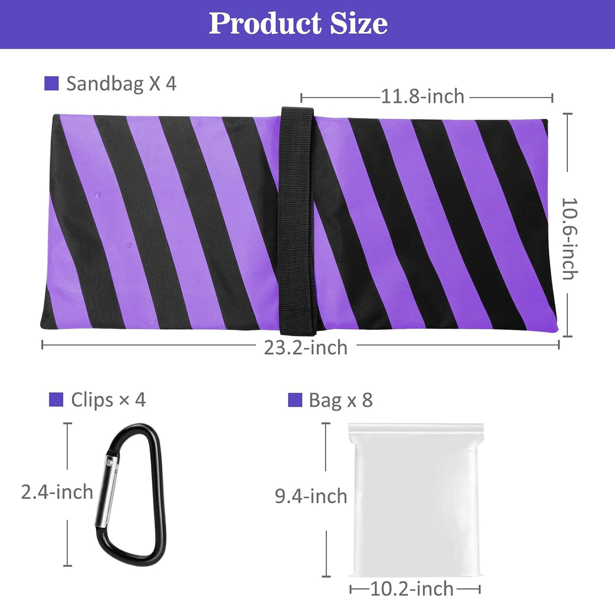 4 Packs Sandbags Weight Bags for Light Stand Photography Video Equipment, Heavy Duty Saddlebag for Backdrop Stand, Photo Tripod, Canopy, Pop up Tent, Umbrella Base, Fishing Chair, Picnic Table