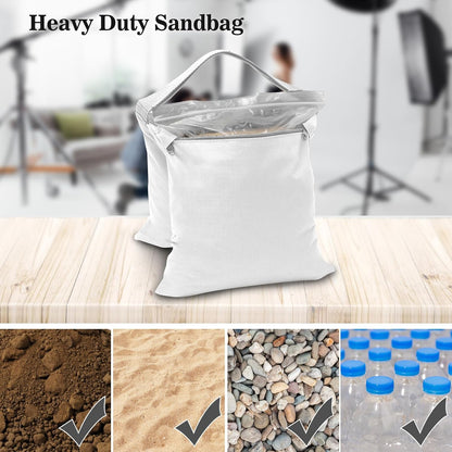 4 Packs Sandbags Weight Bags for Light Stand Photography Video Equipment, Heavy Duty Saddlebag for Backdrop Stand, Photo Tripod, Canopy, Pop up Tent, Umbrella Base, Fishing Chair, Picnic Table