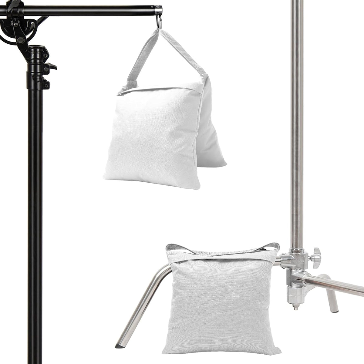 4 Packs Sandbags Weight Bags for Light Stand Photography Video Equipment, Heavy Duty Saddlebag for Backdrop Stand, Photo Tripod, Canopy, Pop up Tent, Umbrella Base, Fishing Chair, Picnic Table