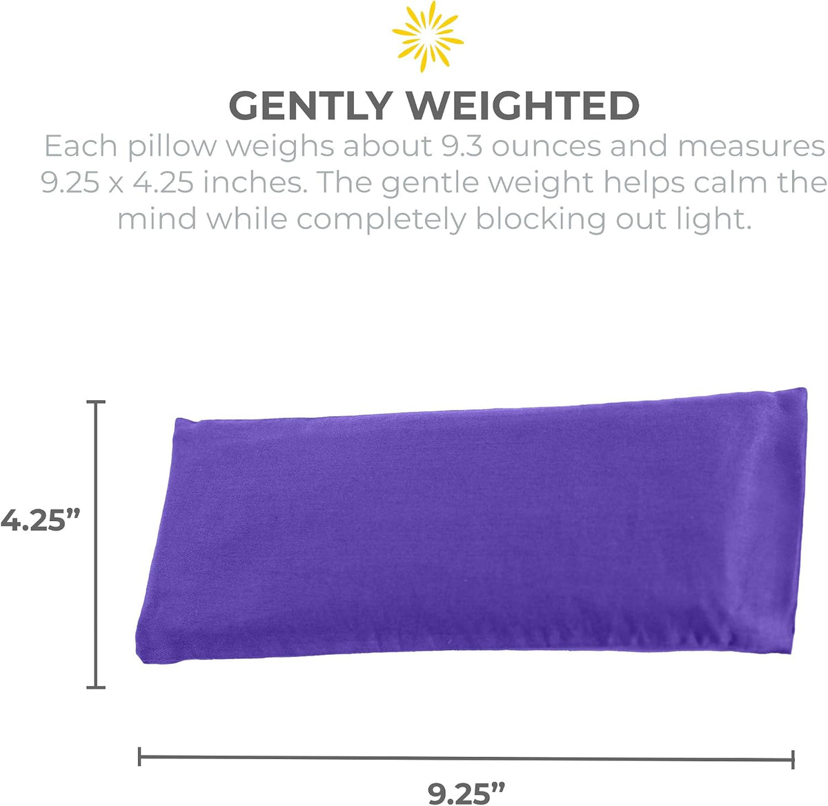 4 Pack Scented Sateen Eye Pillows, Assorted with Lavender Oil