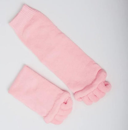 Women Toe Separator Socks Toeless Foot Alignment Socks for Yoga GYM Massage Pain Relief Improves Circulation Stretchy