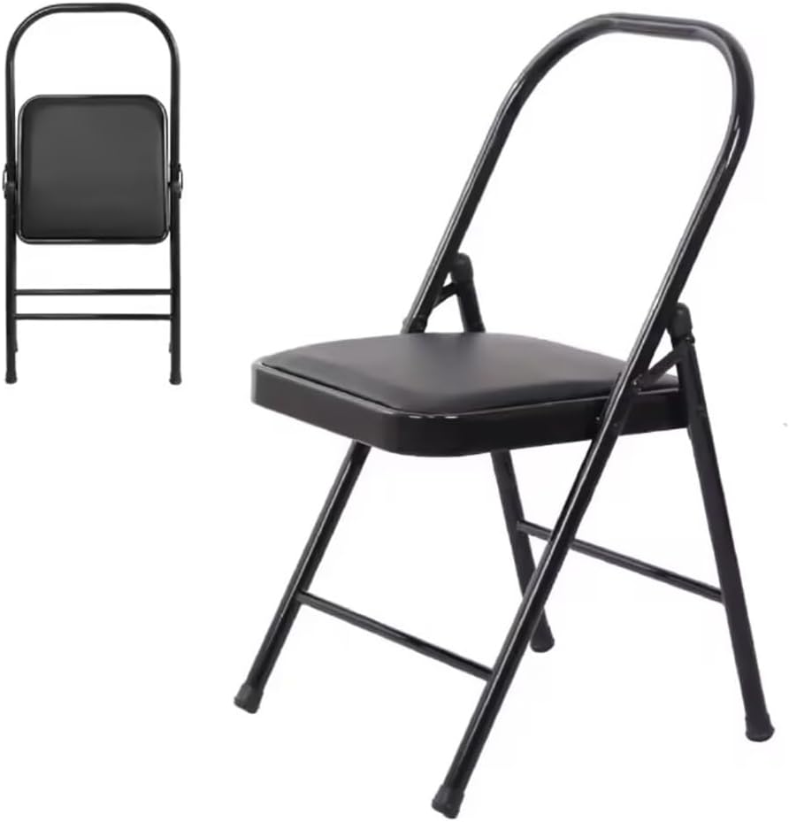 Yoga Chairs,Iyengar Yoga Chair,Yoga Inversion Chair,Pune Yoga Chair Metal Yoga Chair,Yoga Assist Chair,Senior Yoga Chair 2 Bar,Black